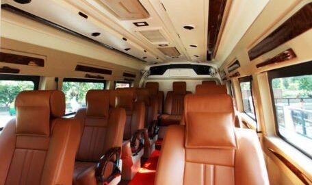 Maharaja Tempo Traveller Hire Tempo Traveller for Taj Mahal Tour in Golden Triangle Tour with SRM Holidays Pvt Ltd
